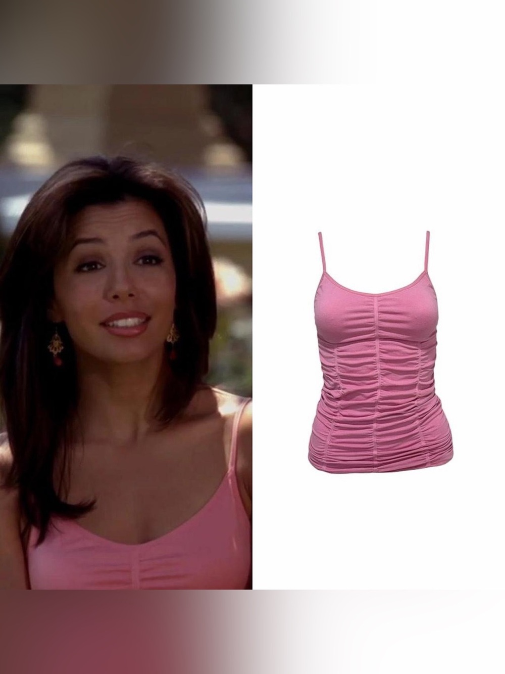Ruched Tank Top As Seen On Gabrielle Solis In Desperate Housewives